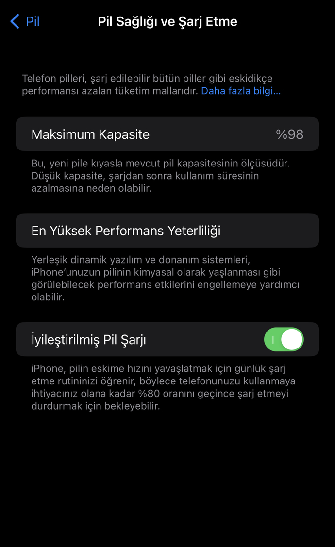 iPhone pil sağlığı neden çabuk düşüyor?
