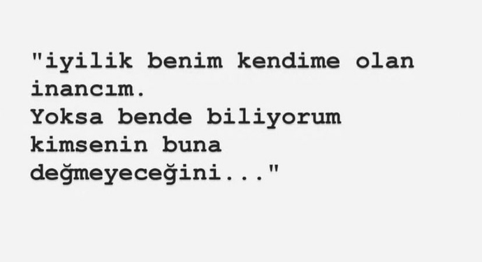 İyi bir insan olduğunuzu düşünüyor musunuz?