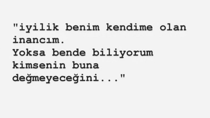 İyi bir insan olduğunuzu düşünüyor musunuz?