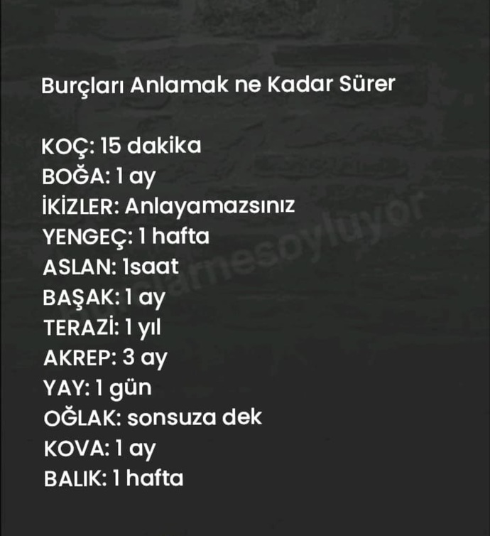 Burcuna göre seni anlamak ne kadar zaman alır?