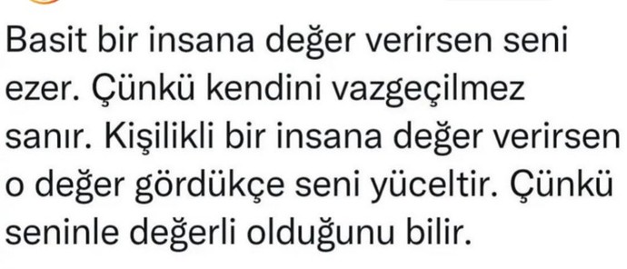 Basit bir insana değer veren var mı?