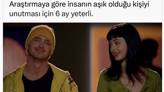 Araştırmaya göre insanın aşık olduğu kişiyi unutması için 6 ay yeterliymiş. Sen ne kadar sürede unutursun?