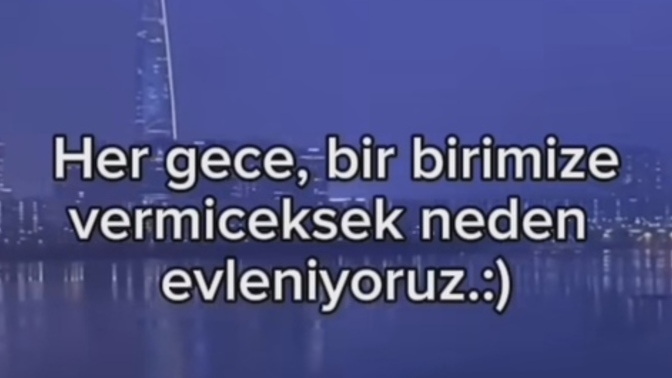 Evet neden evleniyoruz?