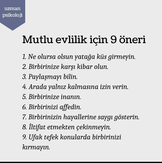 Mutlu evliliğin formülü nedir?