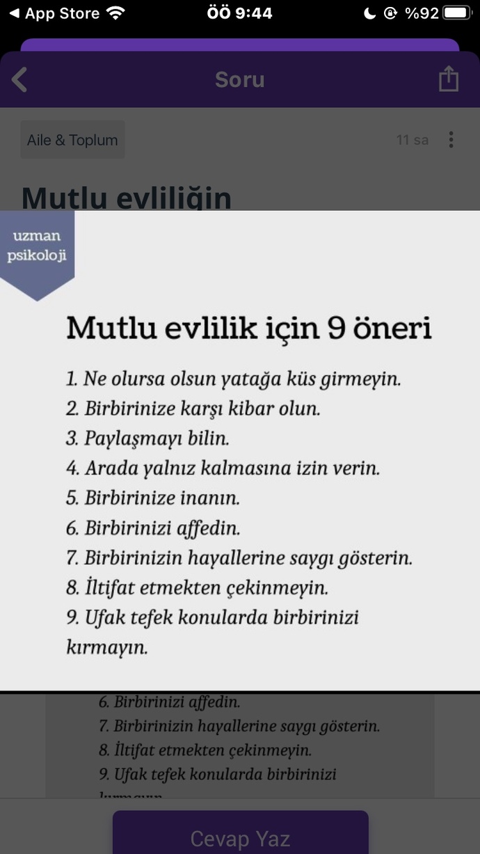 Mutlu evliliğin formülü nedir?