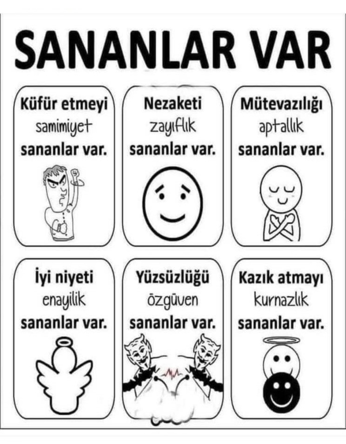 Neyi kendine hak sananlar var?