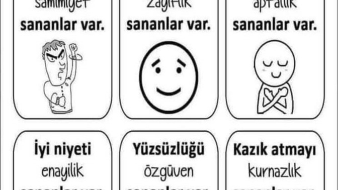 Neyi kendine hak sananlar var?
