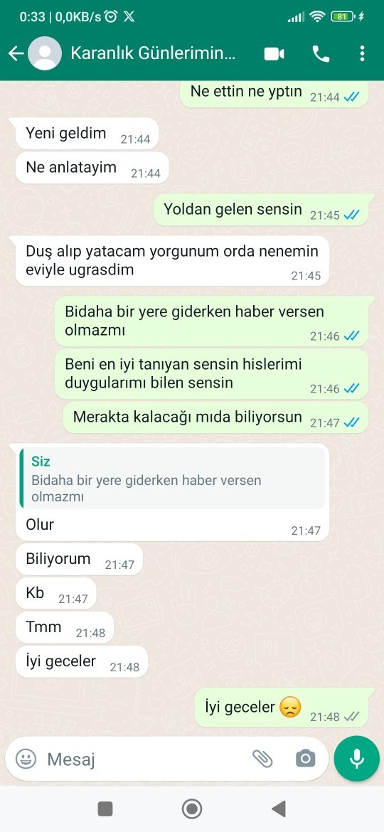 Sevdiğinizin bu konuşmalarına tepkiniz ne olurdu?