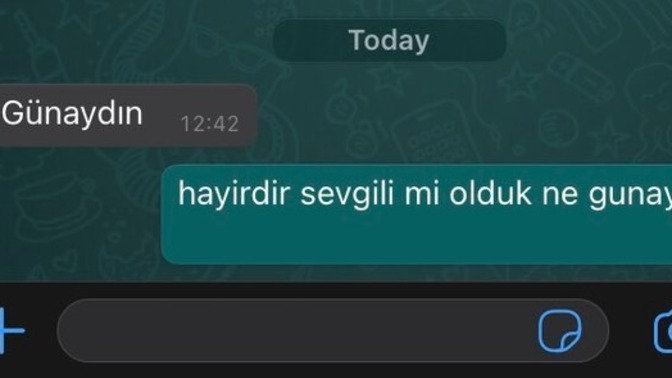 Günaydın mesajı sevmeyen var mı?