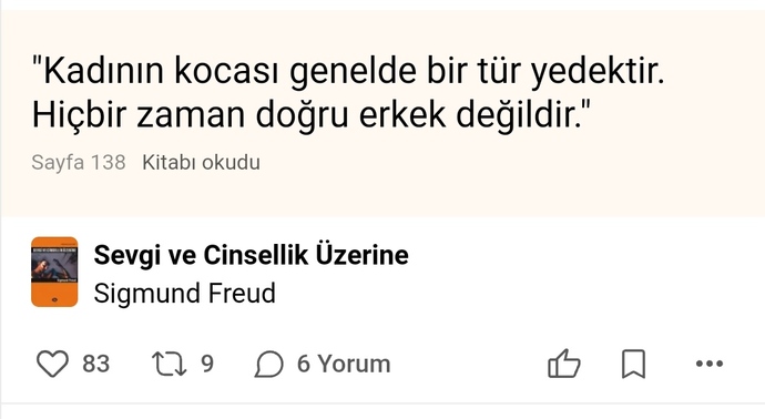 Freud kadınlar hakkında nokta atışı bir tespitte bulunmamış mı?