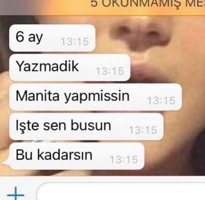 Hayatınızdan birden giden kişi böyle bir mesaj atsa ne yazardınız?
