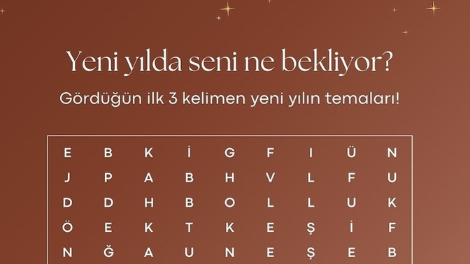 Yeni yılda seni ne bekliyor?