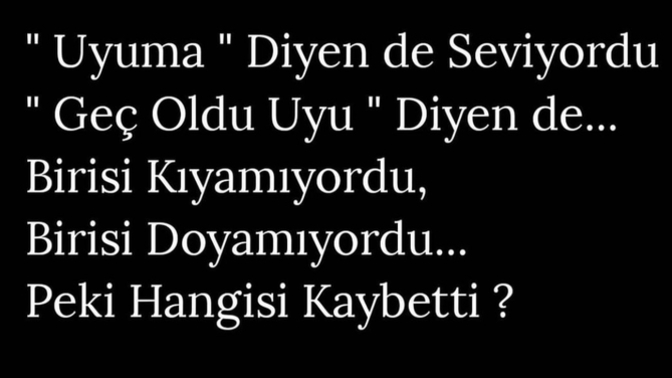 Kıyamayan mısın doyamayan mı?