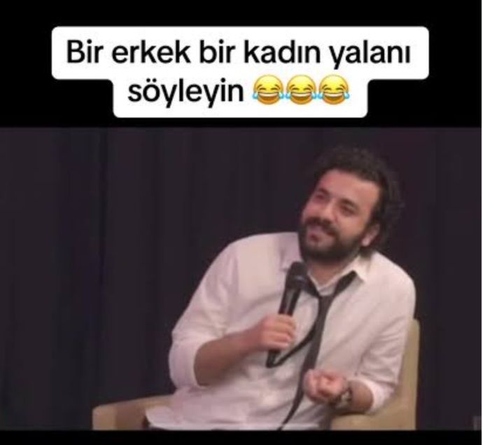 Bir erkek ve bir kadın yalanı yazar mısınız?