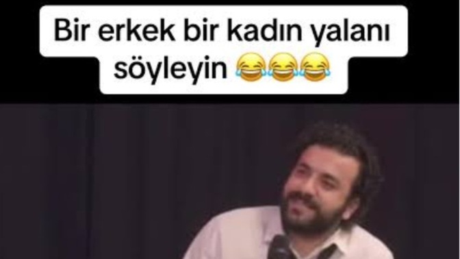 Bir erkek ve bir kadın yalanı yazar mısınız?
