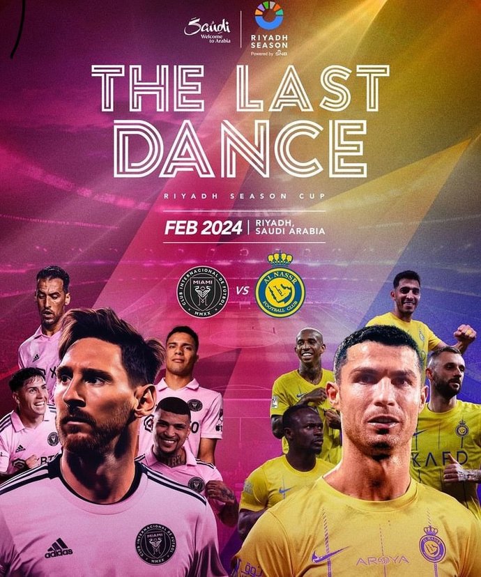 Messi ve Ronaldo,  Şubat  2024te The Last Dance adlı maçta karşı karşıya gelecek. Favorin Messi mi Ronaldo mu?
