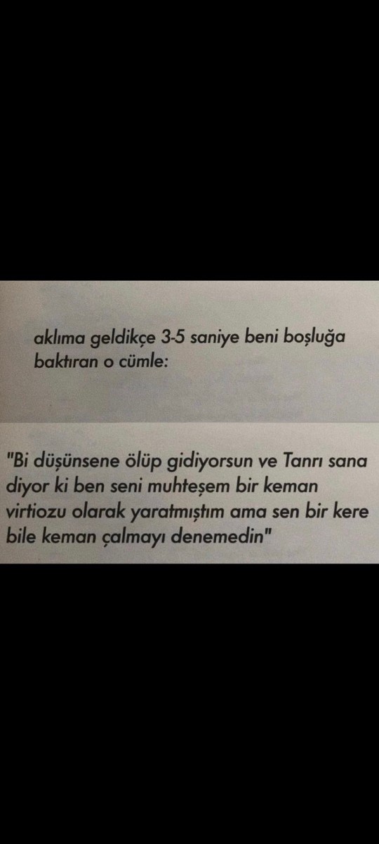 Bu cümle sizi de boşluğa baktırdı mı?