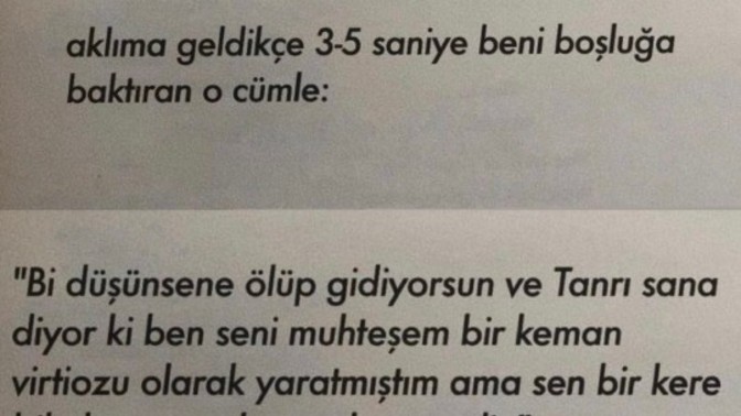 Bu cümle sizi de boşluğa baktırdı mı?