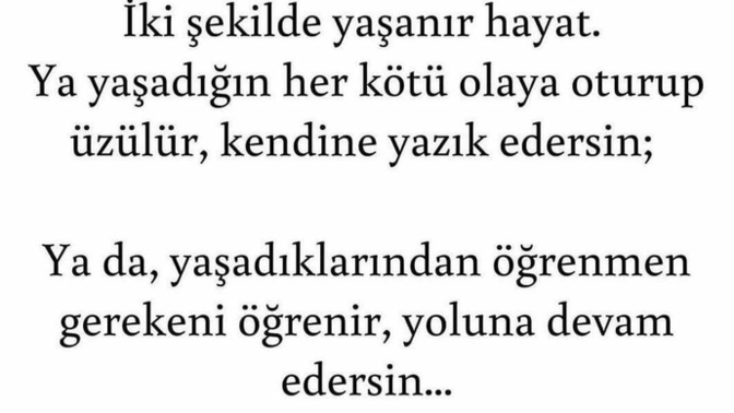 Geceye bir nasihat bırakabilir misiniz ☺️?