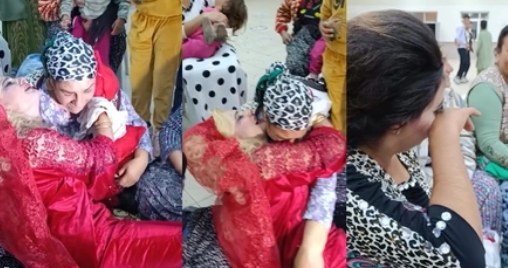Kınasında hüngür hüngür ağlayarak fenalaşan gelin sosyal medyada viral oldu! Damat olsaydınız ne yapardınız?