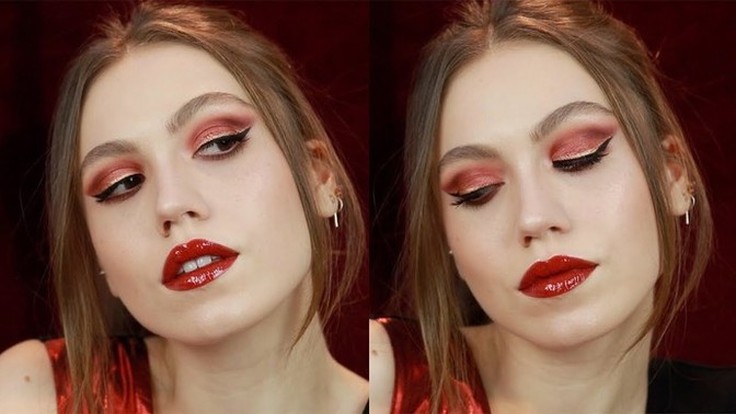 Yılbaşında nasıl makyaj yapacaksınız? Kırmızı, yeşil ağırlıklı renkler kullanmak sizce nasıl olur?