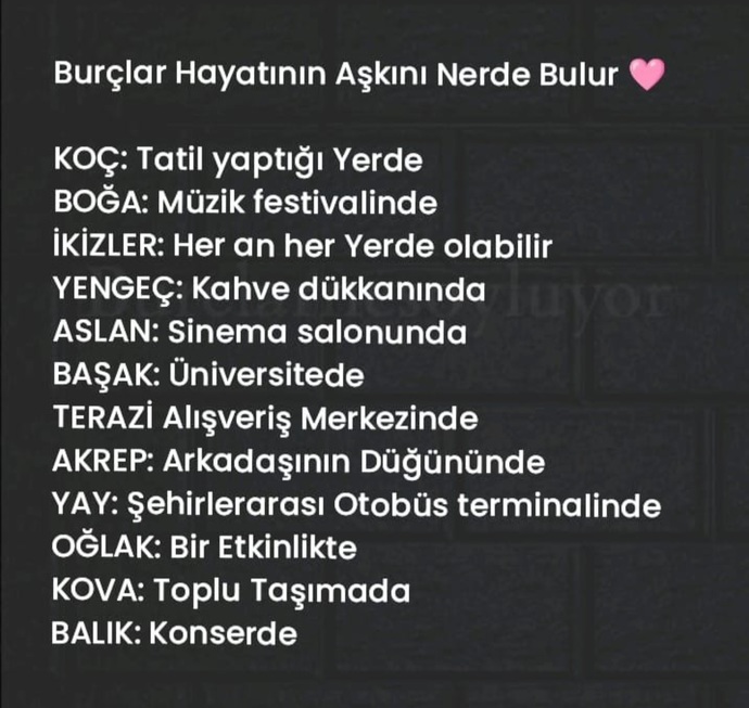 Burcuna göre hayatının aşkını nerede bulursun?