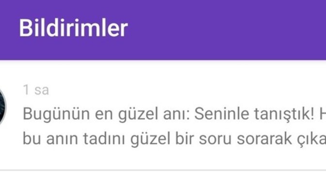 Hayatınızdaki en güzel anınız neydi?