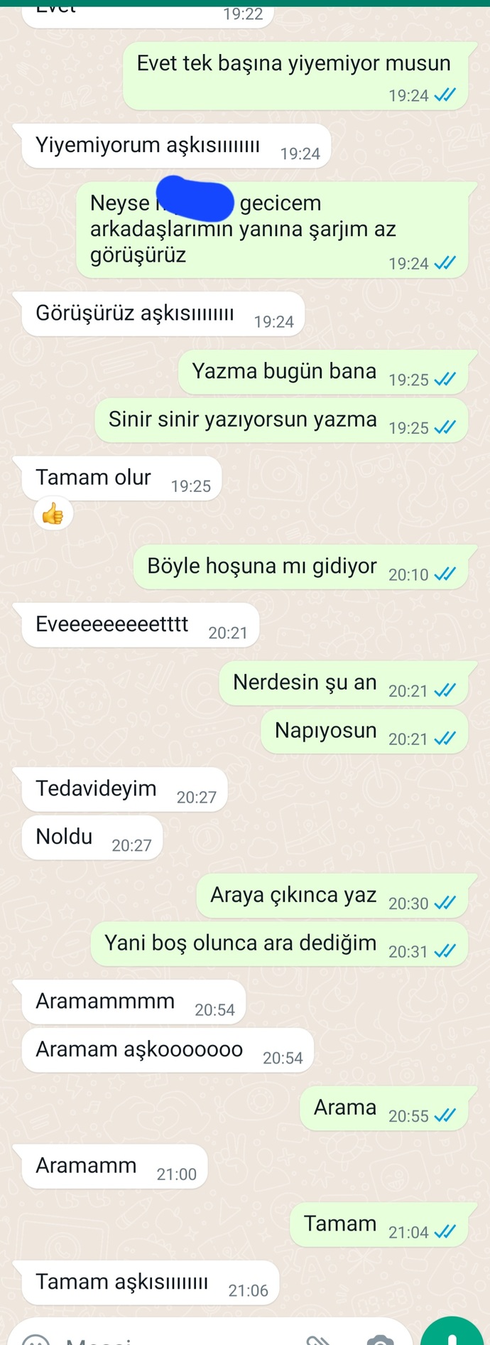 Sizce sevgilimin derdi ve amacı ne?