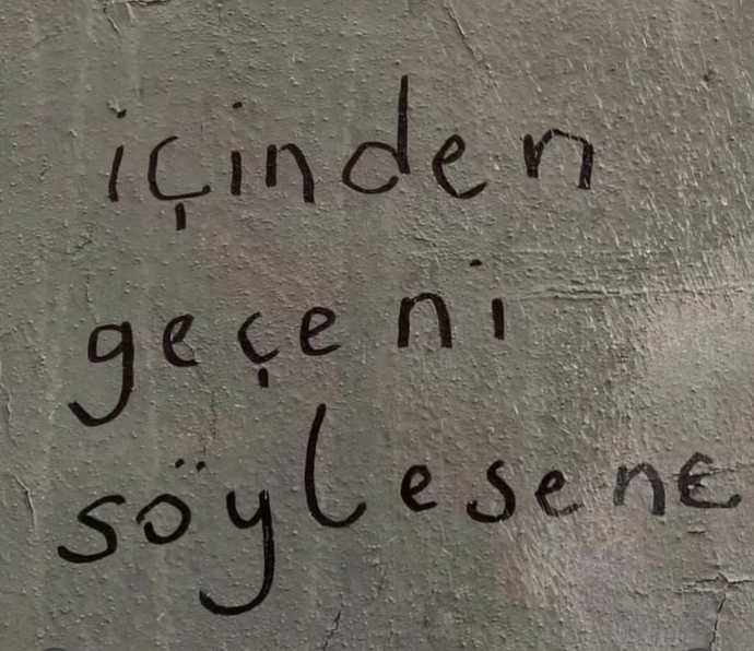 Bana içinden geleni söylesen, ne söylemek isterdin?