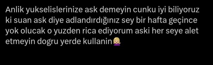 Çok doğru değil mi ya?