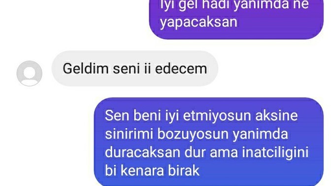 Sizce sorunlu olan ben miydim yoksa o mu?
