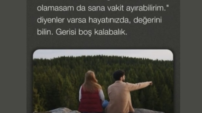 Müsait olmasam da senin için zaman yaratırım diyeniniz var mı?