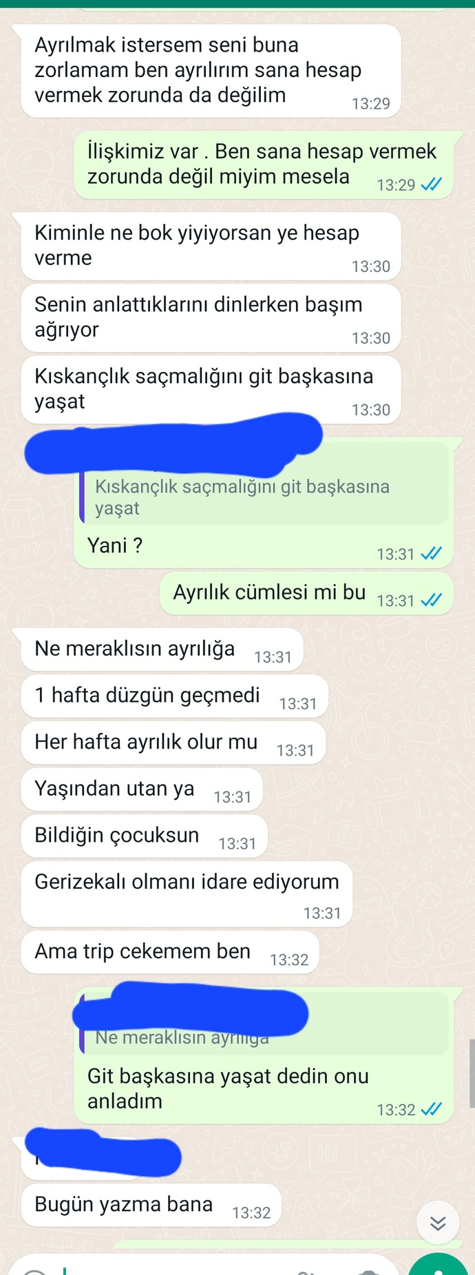 Sizce ben mi abartıyorum yoksa normal mi yazıyor?