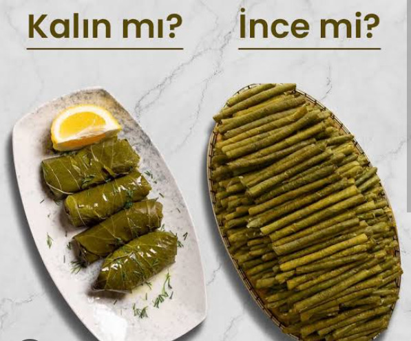 İnce sarılmış yaprak sarması mı, kalın sarılmış yaprak sarması mı seversiniz?