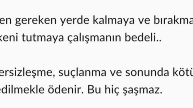 Gitmeniz gereken yerde kalır mısınız?