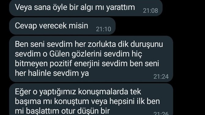 İlk haftadan n*de isteyen sevgilimin böyle şeyler yazması hakkında ne düşünüyorsunuz?