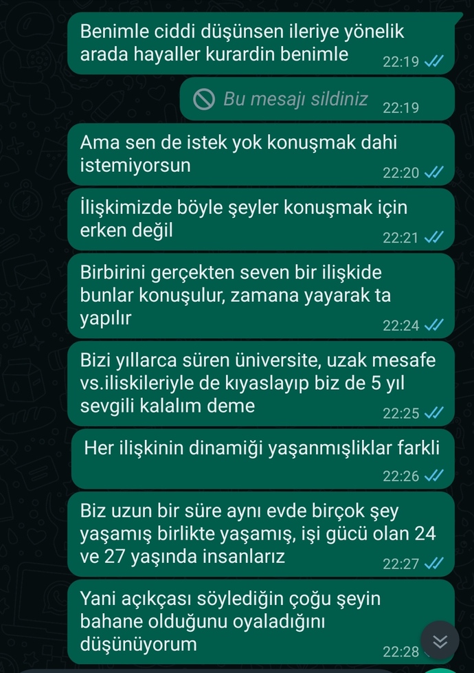 Sevgiliniz evliliğe uzak diye ondan ayrılır mıydınız?