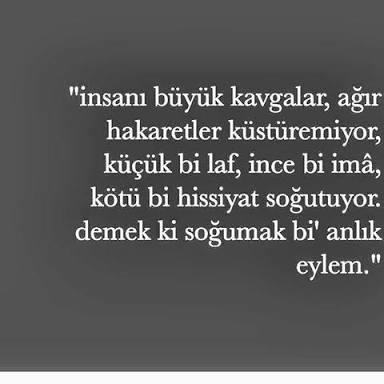Birisinden soğumak için sebebiniz nedir?