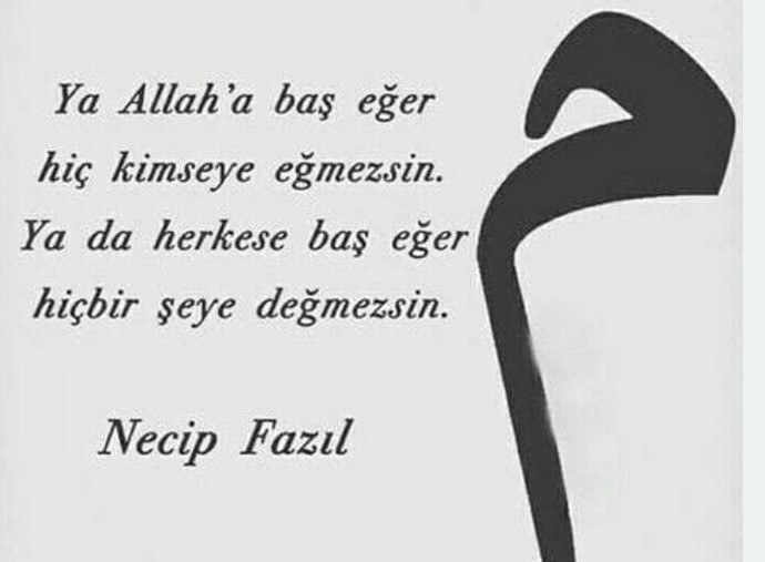 Necip fazıl kısakürek severmisiniz?