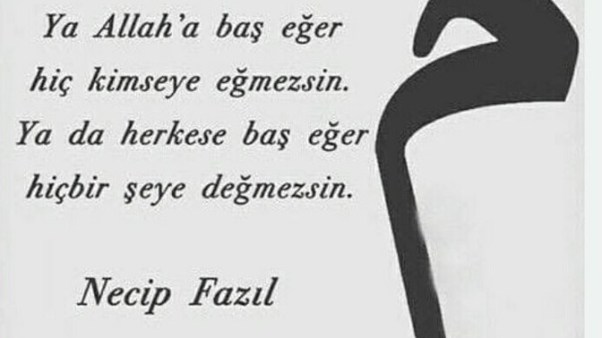 Necip fazıl kısakürek severmisiniz?