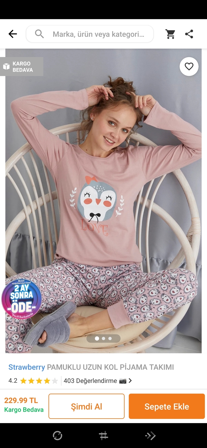 Yilbasi pijama takimi onerisi yapar misiniz?