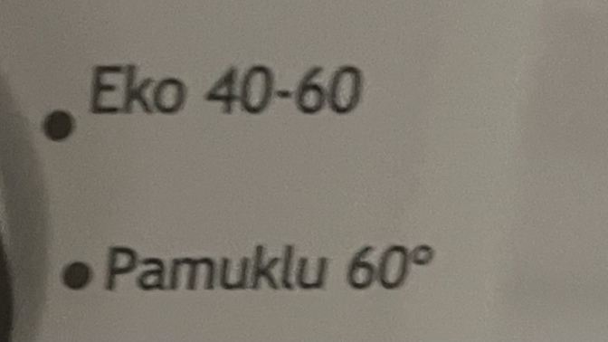 Çamaşır makinesi 40-60 modu ne işe yarar?