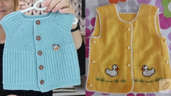 Annem bebek yeleği örüyor ama ortada bebek yok. Bana mesaj olabilir mi?
