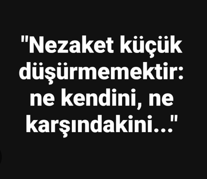 Nezaketli birimisiniz?