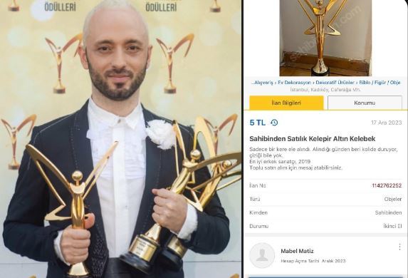 Mabel Matiz: Altın Kelebek Ödüllerini Satışa Çıkardı! Sen Olsan Alır mıydın?