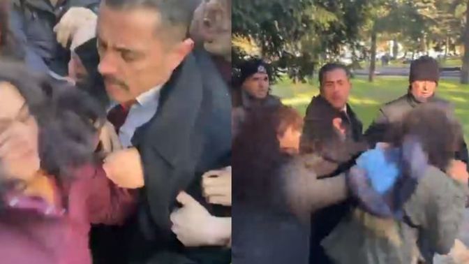 İstanbul Üniversitesi güvenlik amiri, yılbaşı ağacı süslemek isteyenlere şiddet uygulamış. Yılbaşı neden kutlayamıyoruz?