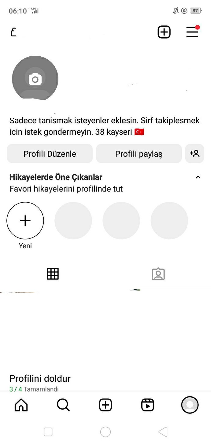 İnstagram biyografimde bi sorun var mı ?