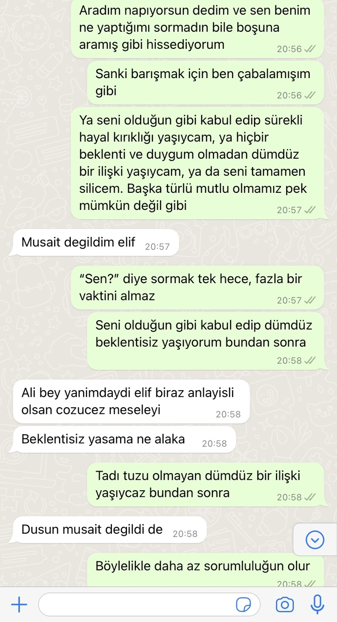 İlişkilerde hiç anlayışlı olamıyorum sizce ben mi abartıyorum?