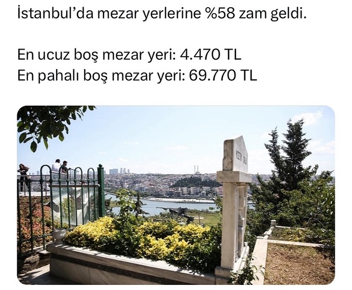 Mezar almak artık hayal! Yatacak yeriniz var mı?