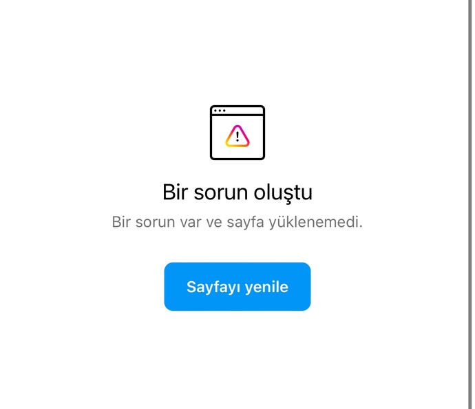 Instagram sayfa yüklenemedi hatası nasıl düzelir?